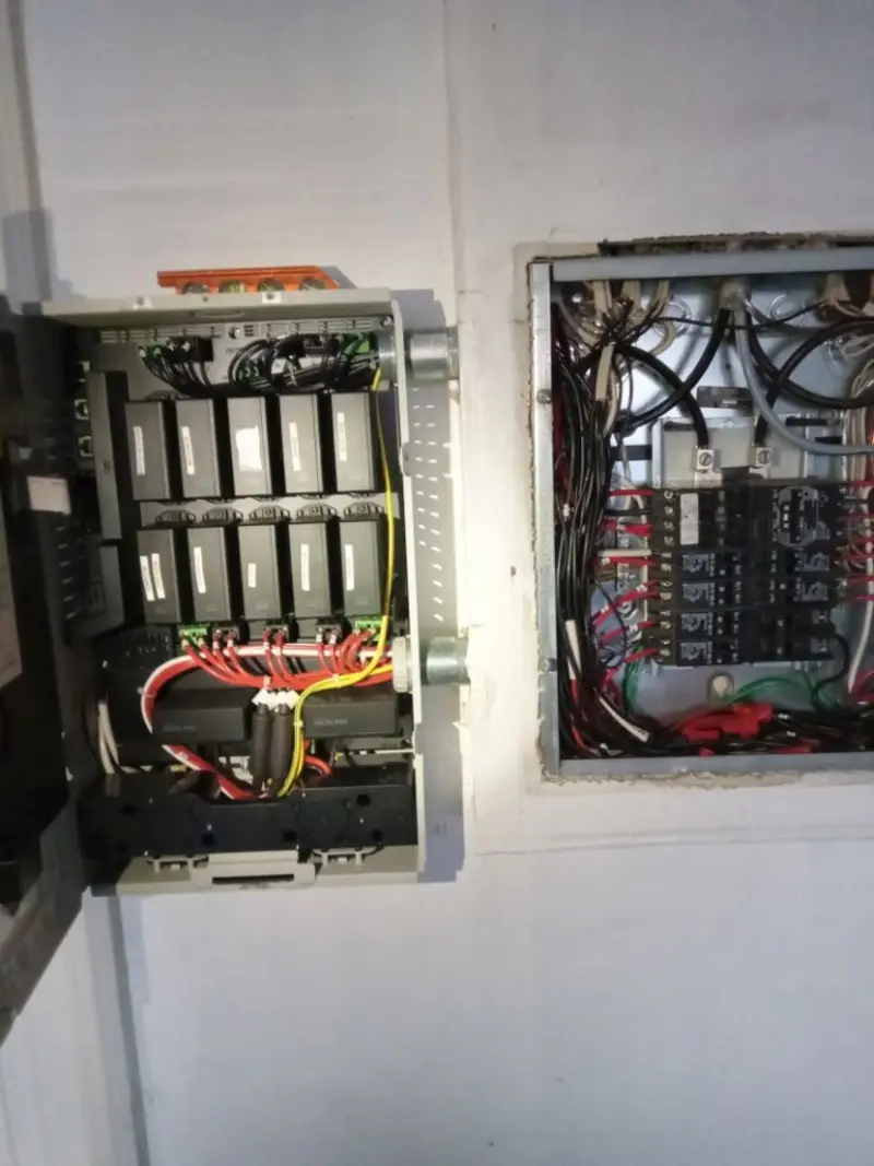 Electrical panel upgrade completed for Security Camera Wiring in Butler